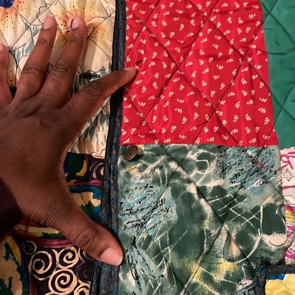 ❌SOLD❌New Patchwork silk reversible women's jacket coat size 2XL - Picture 14 of 17